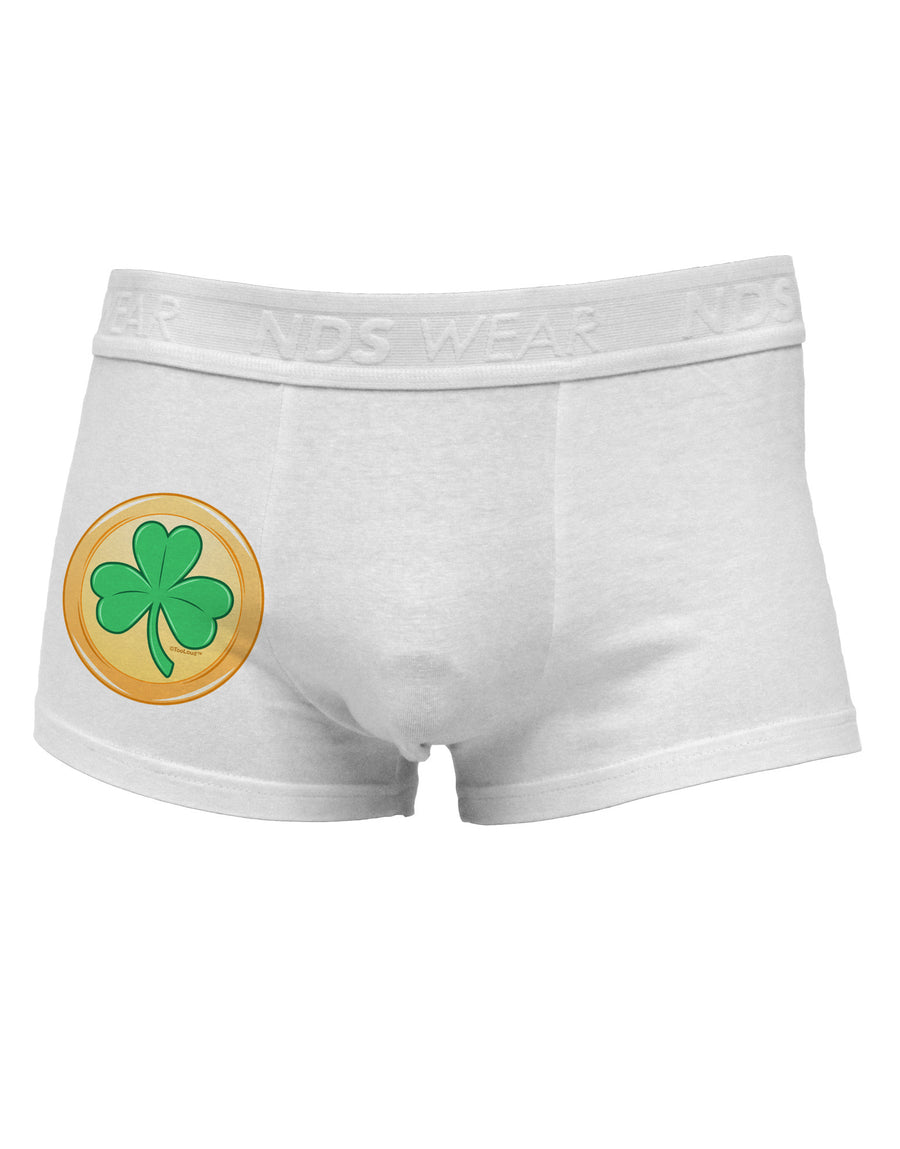 Shamrock Button Vector Design Side Printed Mens Trunk Underwear by TooLoud-Mens Trunk Underwear-NDS Wear-White-Small-Davson Sales