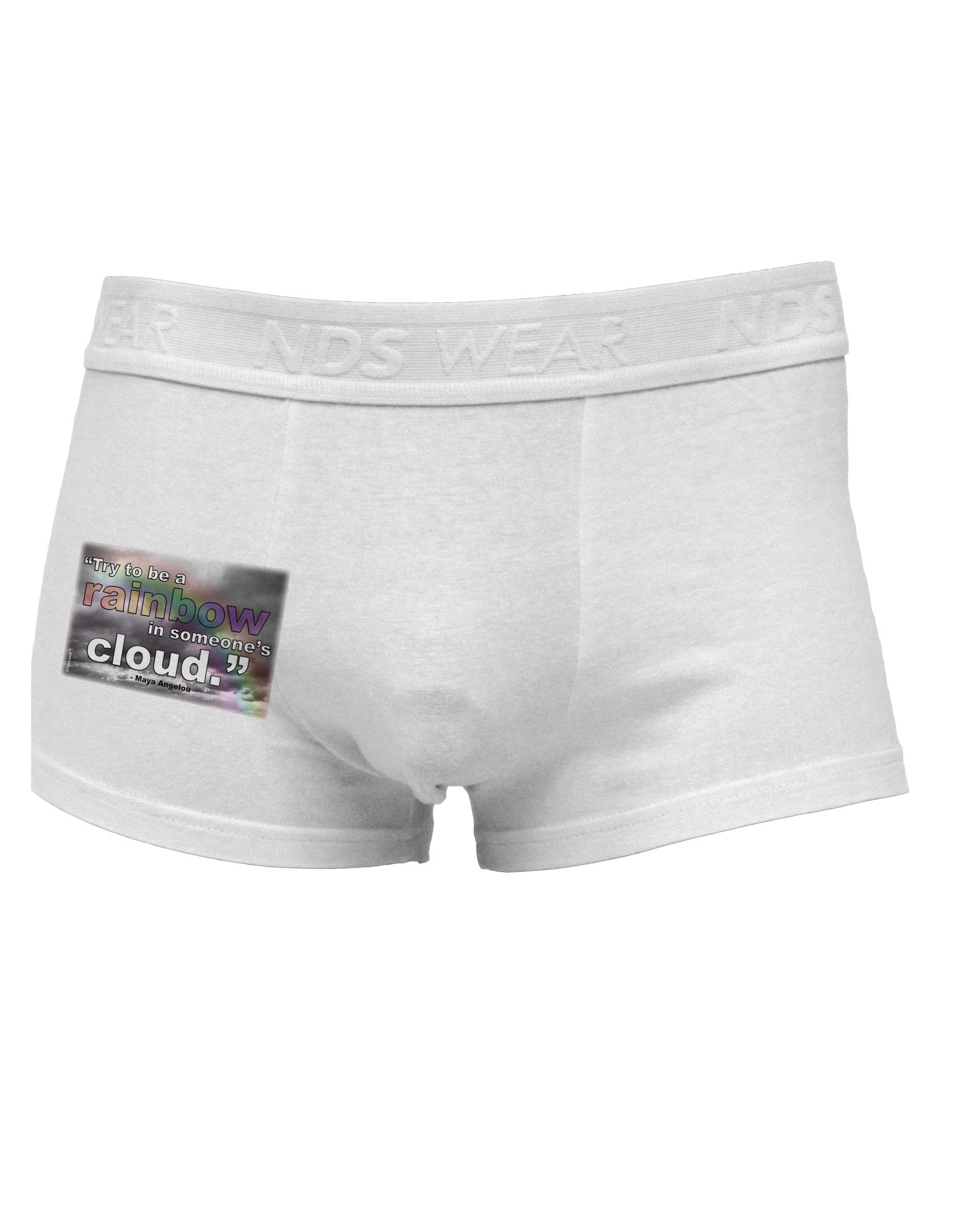 Rainbow in Cloud M Angelou Side Printed Mens Trunk Underwear by TooLoud-Mens Trunk Underwear-NDS Wear-White-Small-Davson Sales