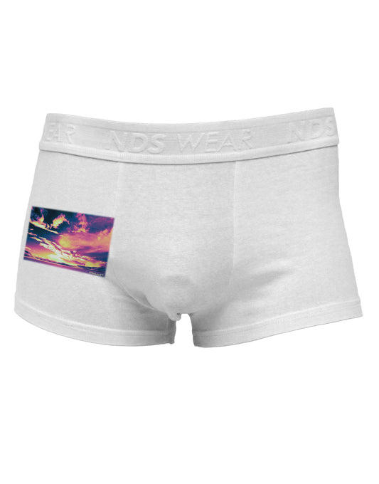 Blue Mesa Reservoir Surreal Side Printed Mens Trunk Underwear-Mens Trunk Underwear-NDS Wear-White-Small-Davson Sales