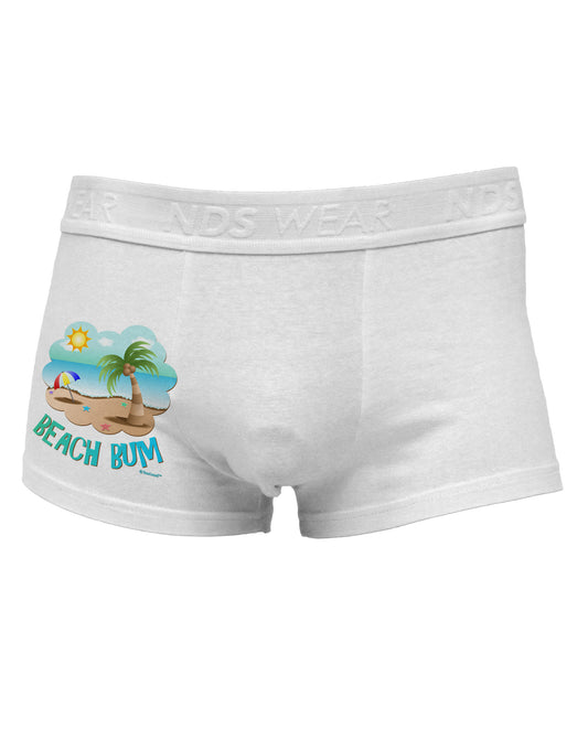 Fun Summer Beach Scene - Beach Bum Side Printed Mens Trunk Underwear by TooLoud-Mens Trunk Underwear-NDS Wear-White-Small-Davson Sales