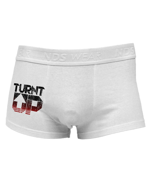 Turnt Up Distressed Side Printed Mens Trunk Underwear-Mens Trunk Underwear-NDS Wear-White-Small-Davson Sales