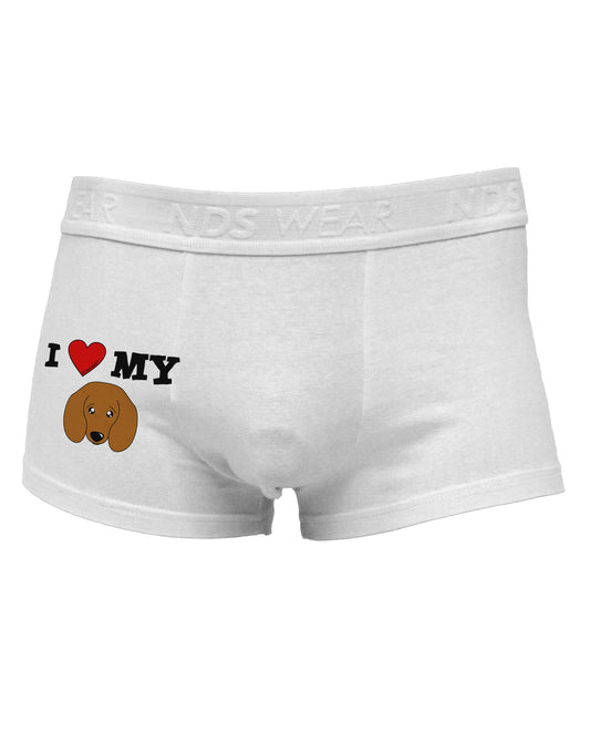 I Heart My - Cute Doxie Dachshund Dog Side Printed Mens Trunk Underwear by TooLoud-Mens Trunk Underwear-TooLoud-White-Small-Davson Sales