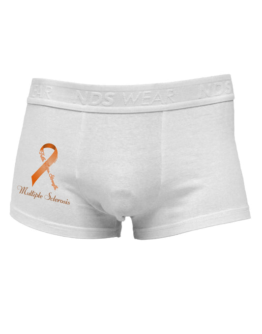 MS - Faith Hope Strength Side Printed Mens Trunk Underwear-Mens Trunk Underwear-NDS Wear-White-Small-Davson Sales