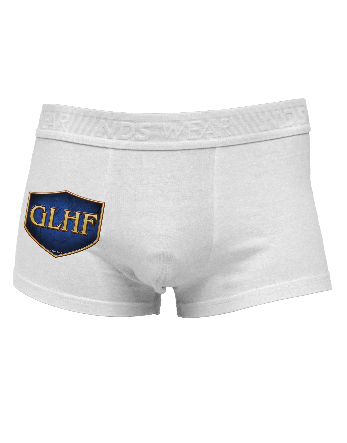 GLHF - Good Luck Have Fun Side Printed Mens Trunk Underwear by TooLoud-Mens Trunk Underwear-NDS Wear-White-Small-Davson Sales