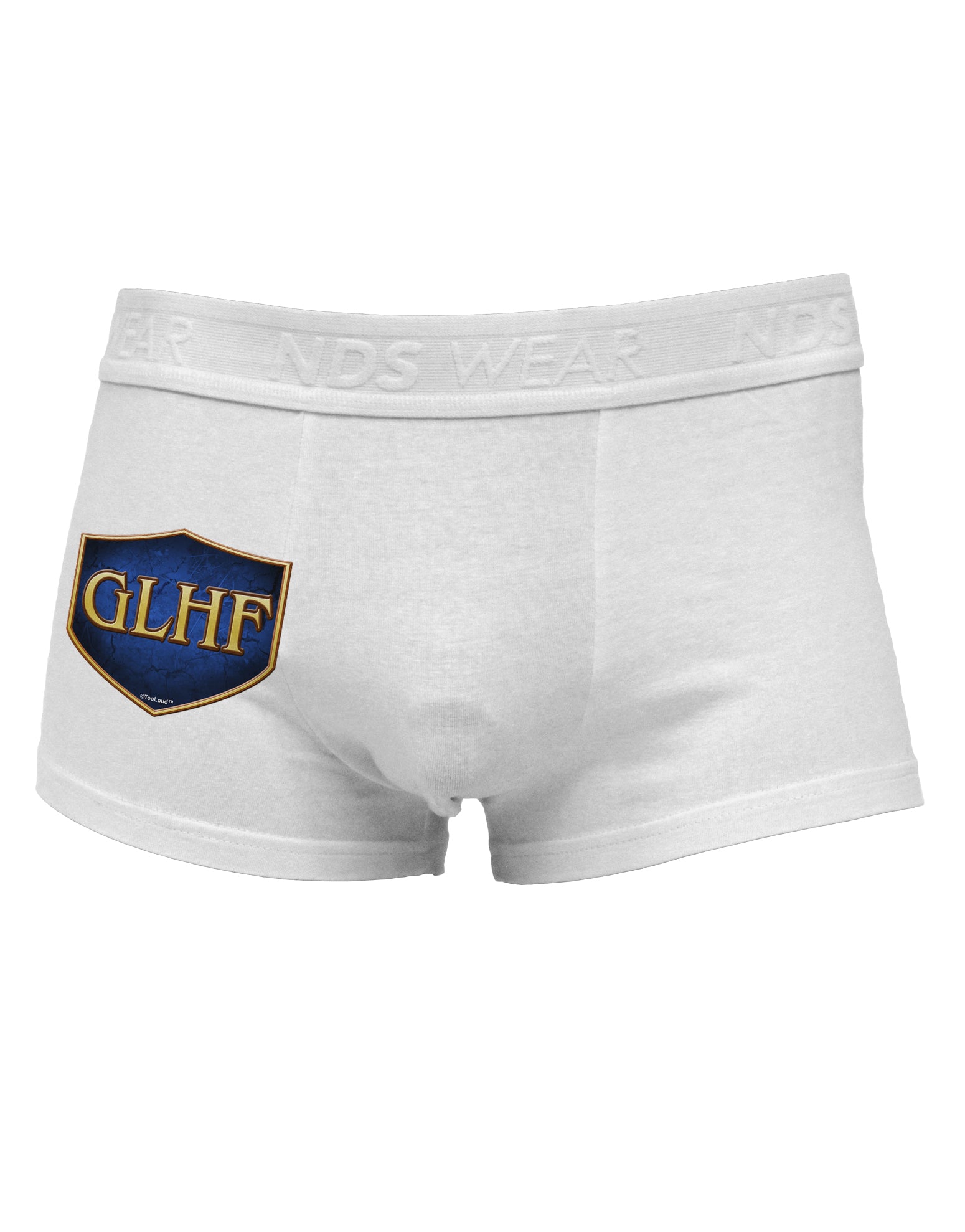 GLHF - Good Luck Have Fun Side Printed Mens Trunk Underwear by TooLoud-Mens Trunk Underwear-NDS Wear-White-Small-Davson Sales