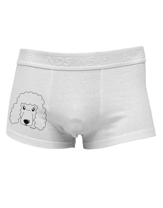 Cute Poodle Dog - White Side Printed Mens Trunk Underwear by TooLoud-Mens Trunk Underwear-TooLoud-White-Small-Davson Sales