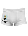 Bee-lieve In Me Side Printed Mens Trunk Underwear-Mens Trunk Underwear-NDS Wear-White-X-Large-Davson Sales