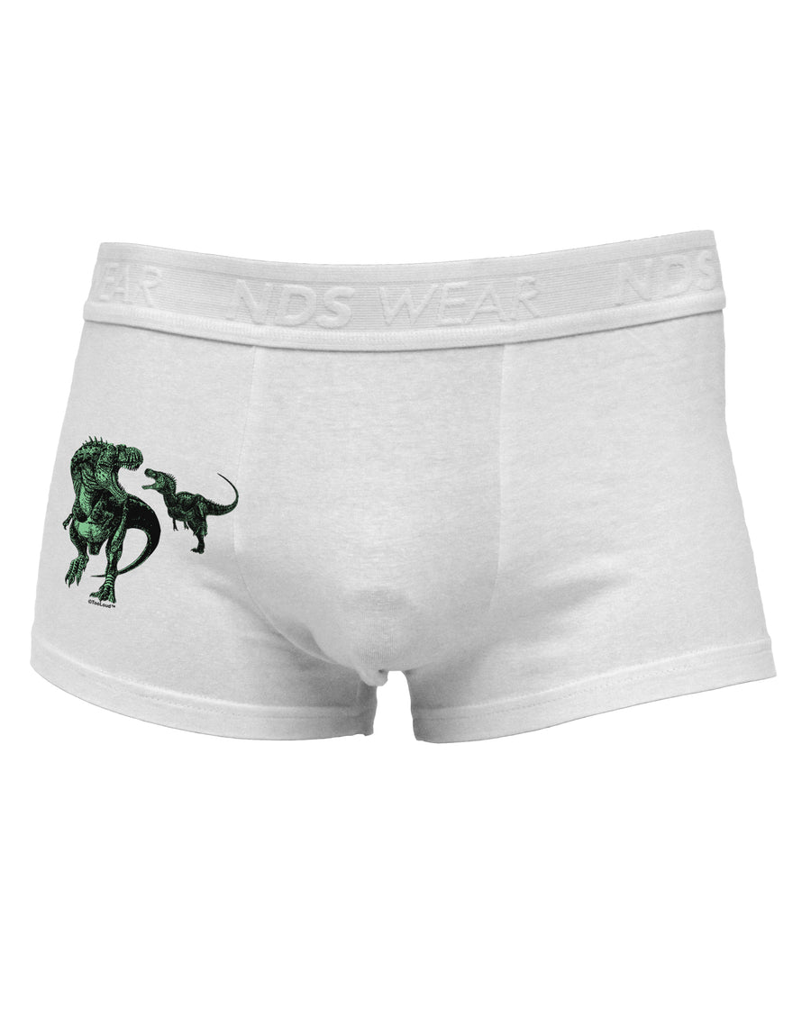 Jurassic Dinosaur Design 1 Side Printed Mens Trunk Underwear by TooLoud-Mens Trunk Underwear-NDS Wear-White-Small-Davson Sales