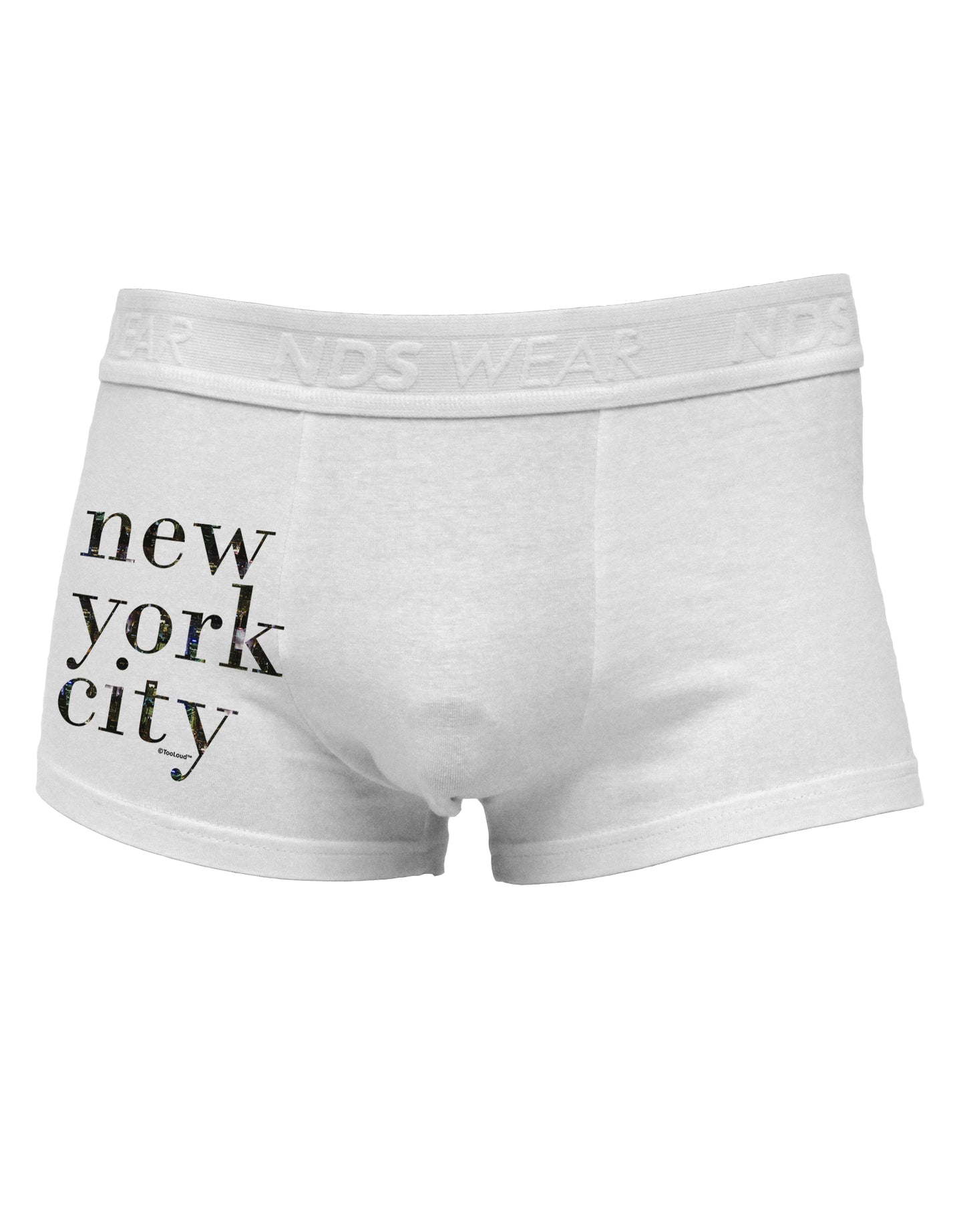 New York City - City Lights Side Printed Mens Trunk Underwear by TooLoud-Mens Trunk Underwear-TooLoud-White-Small-Davson Sales