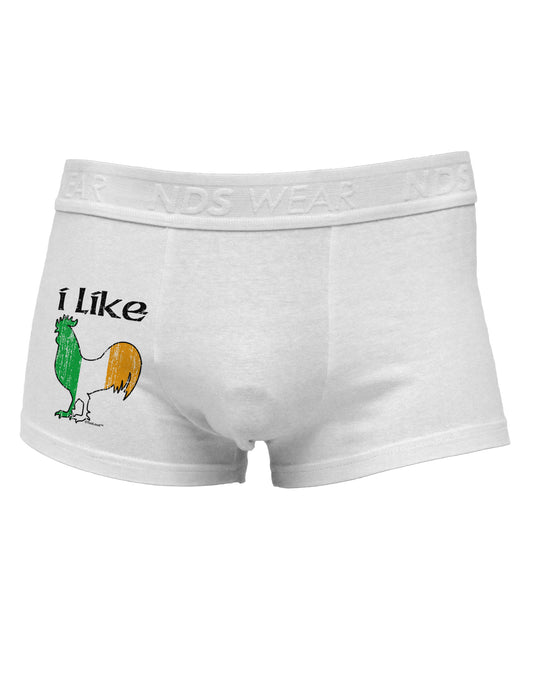 I Like Irish Rooster Silhouette Side Printed Mens Trunk Underwear by TooLoud-Mens Trunk Underwear-NDS Wear-White-Small-Davson Sales
