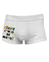 Feliz Cinco de Mayo - Fiesta Icons Side Printed Mens Trunk Underwear by TooLoud-Mens Trunk Underwear-NDS Wear-White-Small-Davson Sales