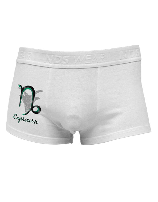 Capricorn Symbol Side Printed Mens Trunk Underwear-Mens Trunk Underwear-NDS Wear-White-Small-Davson Sales