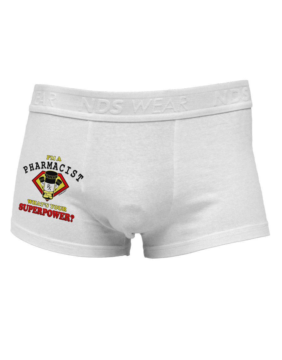 Pharmacist - Superpower Side Printed Mens Trunk Underwear-Mens Trunk Underwear-NDS Wear-White-Small-Davson Sales