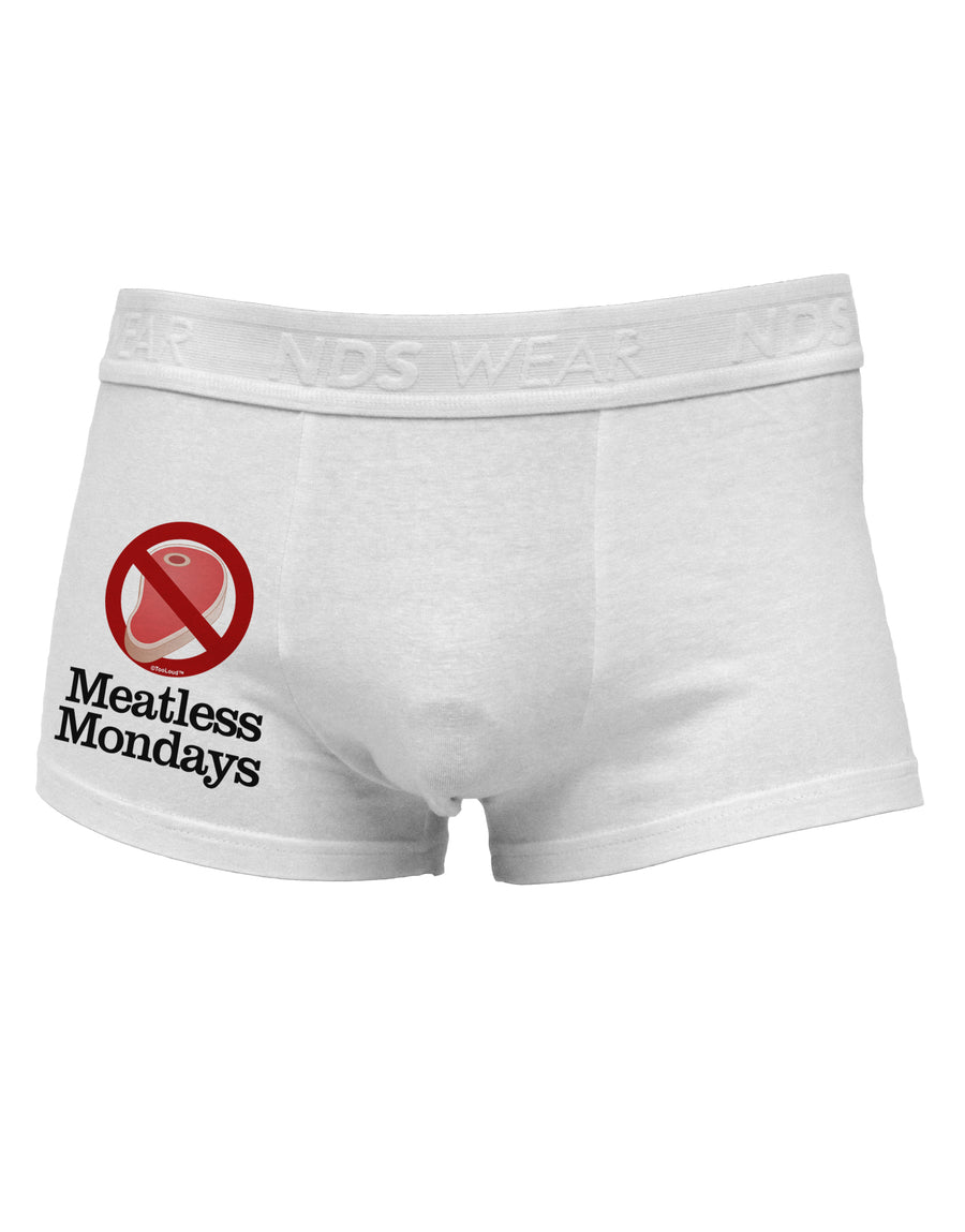 Meatless Mondays Side Printed Mens Trunk Underwear by TooLoud-Mens Trunk Underwear-NDS Wear-White-Small-Davson Sales