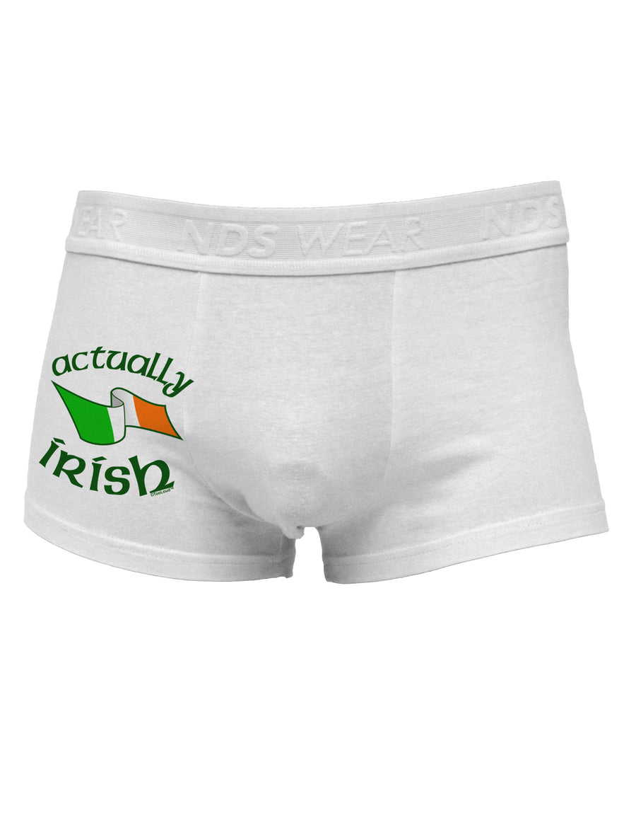 Actually Irish Side Printed Mens Trunk Underwear-Mens Trunk Underwear-NDS Wear-White-Small-Davson Sales