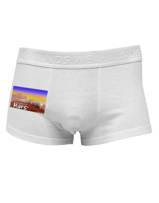 Welcome to Mars Side Printed Mens Trunk Underwear-Mens Trunk Underwear-NDS Wear-White-Small-Davson Sales