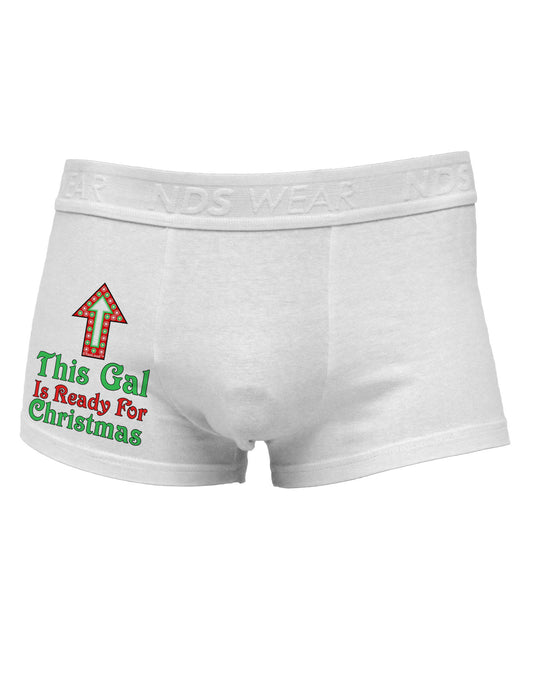 This Gal Is Ready For Christmas Side Printed Mens Trunk Underwear-Mens Trunk Underwear-NDS Wear-White-Small-Davson Sales