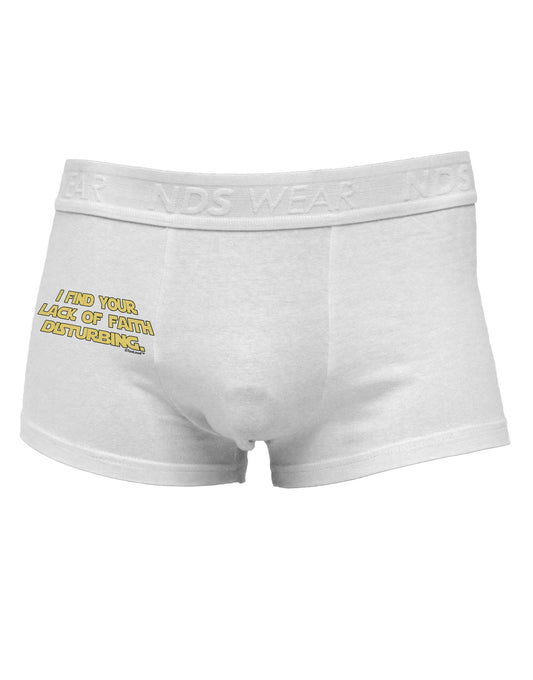 Lack of Faith Side Printed Mens Trunk Underwear-Mens Trunk Underwear-NDS Wear-White-Small-Davson Sales
