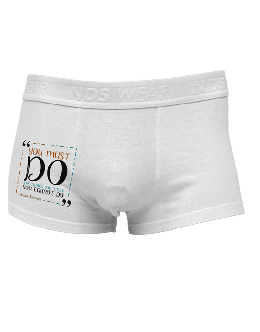 You Must Eleanor R Side Printed Mens Trunk Underwear-Mens Trunk Underwear-NDS Wear-White-Small-Davson Sales