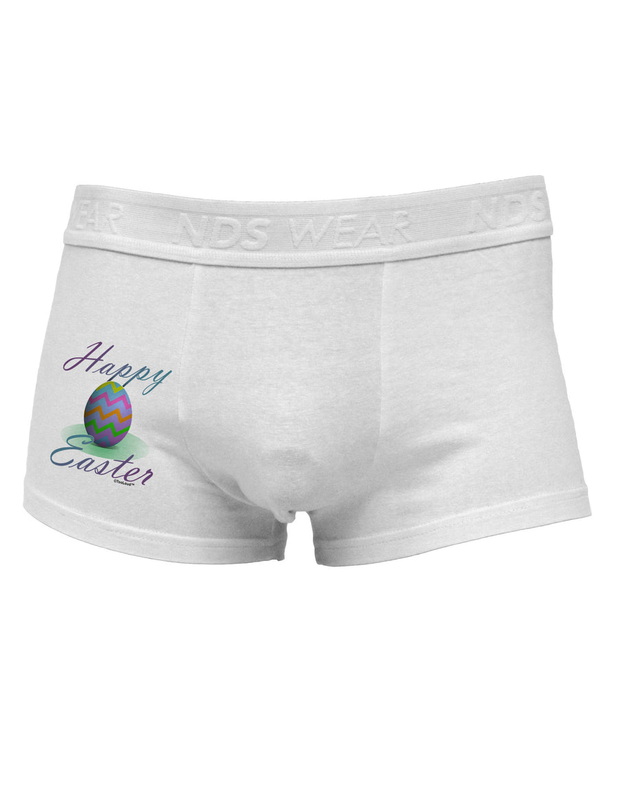 One Happy Easter Egg Side Printed Mens Trunk Underwear-Mens Trunk Underwear-NDS Wear-White-Small-Davson Sales