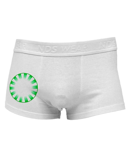 Watercolor Spearmint Side Printed Mens Trunk Underwear-Mens Trunk Underwear-NDS Wear-White-Small-Davson Sales