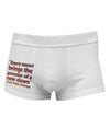 Emerson Sunset Quote Side Printed Mens Trunk Underwear-Mens Trunk Underwear-NDS Wear-White-Small-Davson Sales