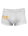 Cat-O-Lantern Side Printed Mens Trunk Underwear-Mens Trunk Underwear-NDS Wear-White-X-Large-Davson Sales