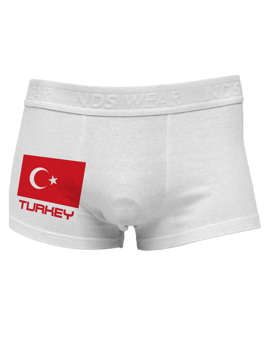 Turkey Flag with Text Side Printed Mens Trunk Underwear by TooLoud