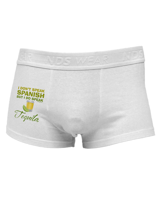 I Do Speak Tequila Side Printed Mens Trunk Underwear-Mens Trunk Underwear-NDS Wear-White-Small-Davson Sales