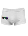 Pride Rainbow Glasses Side Printed Mens Trunk Underwear by TooLoud-Mens Trunk Underwear-NDS Wear-White-Small-Davson Sales