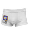 Pixel Whiskey Item Side Printed Mens Trunk Underwear-Mens Trunk Underwear-NDS Wear-White-Small-Davson Sales