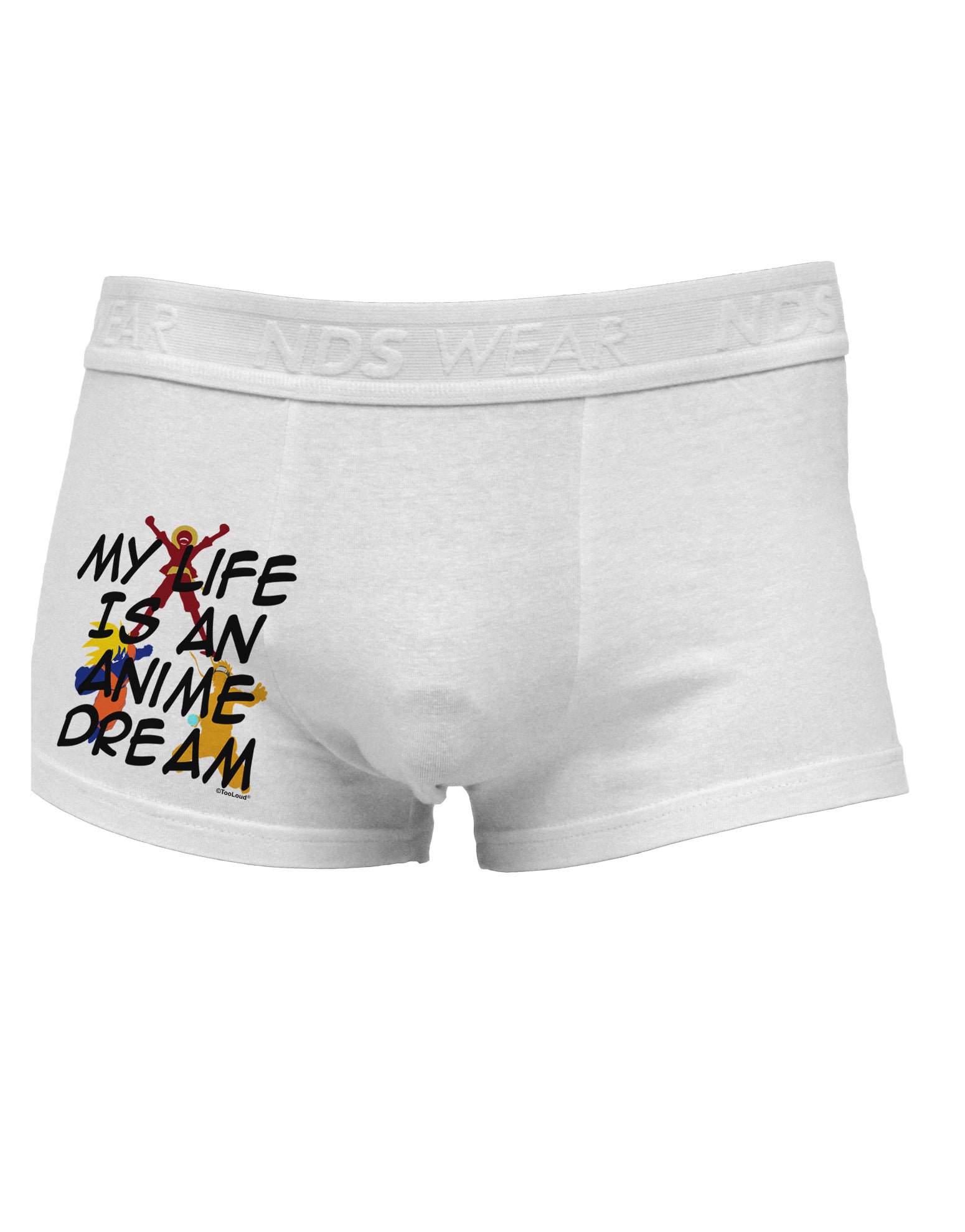 My Life Is An Anime Dream Side Printed Mens Trunk Underwear by TooLoud-Mens Trunk Underwear-NDS Wear-White-Small-Davson Sales