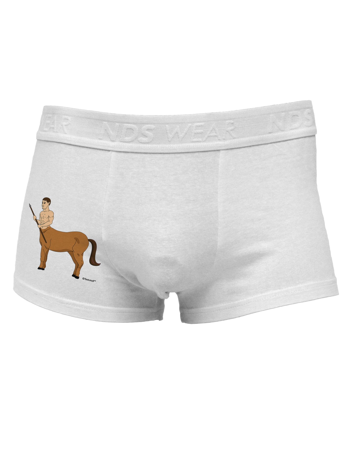 Greek Mythology Centaur Design - Color Side Printed Mens Trunk Underwear by TooLoud-Mens Trunk Underwear-NDS Wear-White-Small-Davson Sales