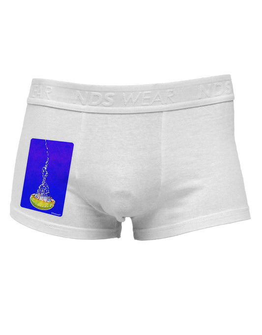 Solo Jellyfish Watercolor Side Printed Mens Trunk Underwear-Mens Trunk Underwear-NDS Wear-White-Small-Davson Sales