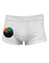 Rainbow Moon Side Printed Mens Trunk Underwear-Mens Trunk Underwear-NDS Wear-White-Small-Davson Sales