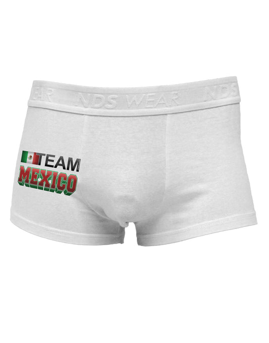 Sporty Team Mexico Side Printed Mens Trunk Underwear-Mens Trunk Underwear-NDS Wear-White-Small-Davson Sales