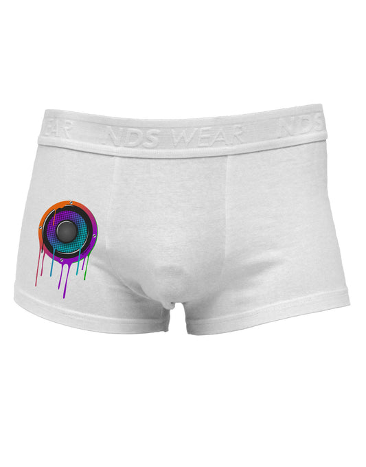 Paint Drips Speaker Side Printed Mens Trunk Underwear-Mens Trunk Underwear-NDS Wear-White-Small-Davson Sales