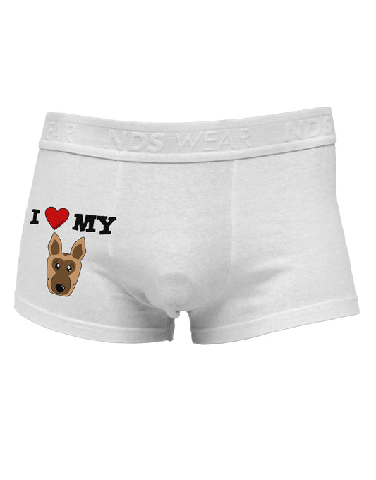 I Heart My - Cute German Shepherd Dog Side Printed Mens Trunk Underwear by TooLoud-Mens Trunk Underwear-TooLoud-White-Small-Davson Sales