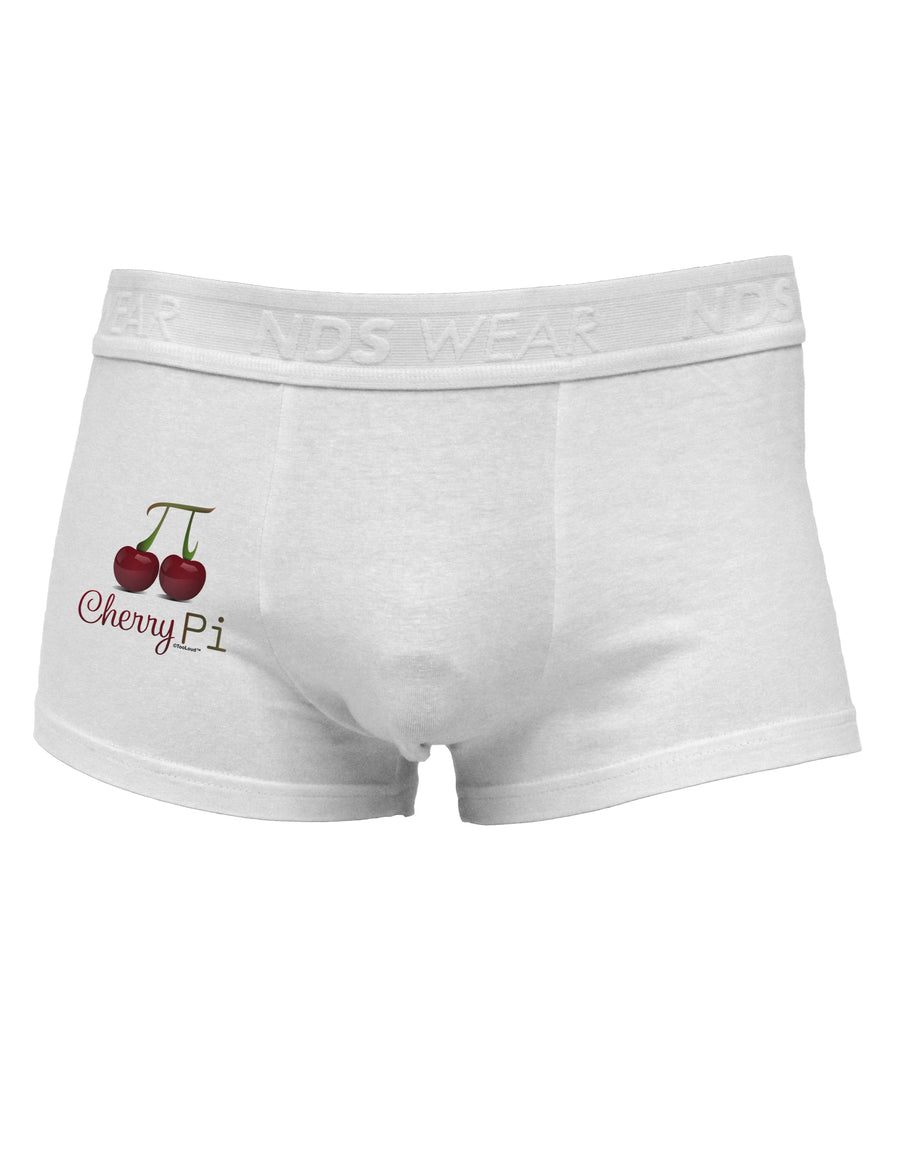 Cherry Pi Side Printed Mens Trunk Underwear-Mens Trunk Underwear-NDS Wear-White-Small-Davson Sales