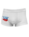 Sloth Political Party Symbol Side Printed Mens Trunk Underwear-Mens Trunk Underwear-NDS Wear-White-Small-Davson Sales