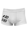 Rad Dad Design Side Printed Mens Trunk Underwear-Mens Trunk Underwear-NDS Wear-White-Small-Davson Sales