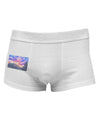 Colorado Rainbow Sunset Watercolor Side Printed Mens Trunk Underwear-Mens Trunk Underwear-NDS Wear-White-Small-Davson Sales