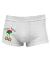 Jingle Bells Side Printed Mens Trunk Underwear by NDS Wear-Mens Trunk Underwear-NDS Wear-White-Small-Davson Sales