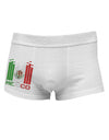 Mexican Flag Levels - Cinco De Mayo Text Side Printed Mens Trunk Underwear-Mens Trunk Underwear-NDS Wear-White-Small-Davson Sales