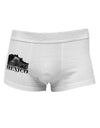 Mexico - Temple No 2 Side Printed Mens Trunk Underwear-Mens Trunk Underwear-NDS Wear-White-Small-Davson Sales