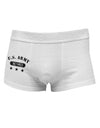 Retired Army Side Printed Mens Trunk Underwear-Mens Trunk Underwear-NDS Wear-White-Small-Davson Sales