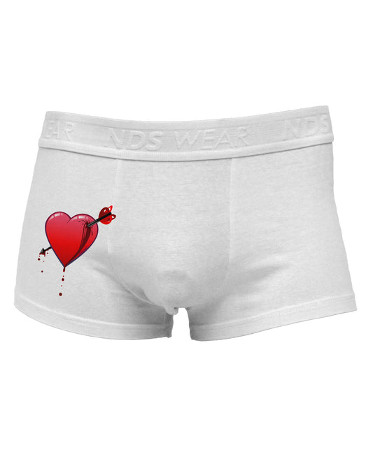Shot Through the Heart Bleeding Side Printed Mens Trunk Underwear by NDS Wear-Mens Trunk Underwear-NDS Wear-White-Small-Davson Sales
