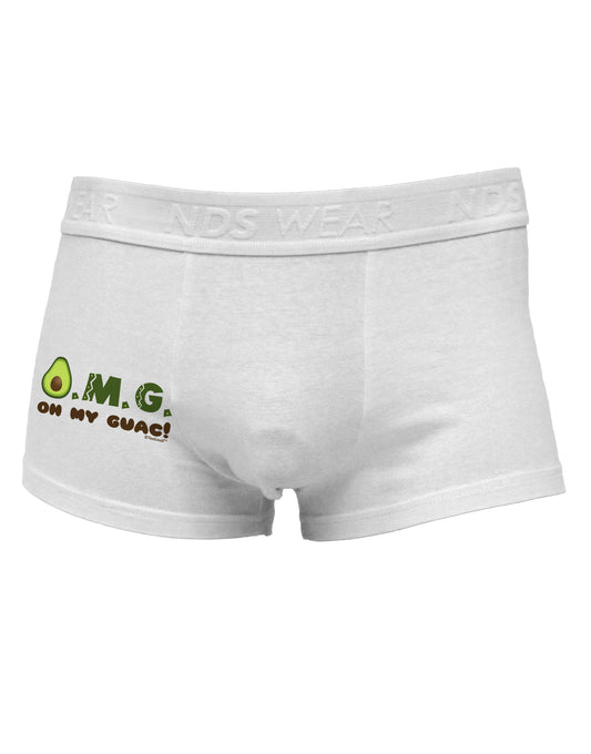 OMG - Oh My Guac - Guacamole Design Side Printed Mens Trunk Underwear by TooLoud-Mens Trunk Underwear-NDS Wear-White-Small-Davson Sales