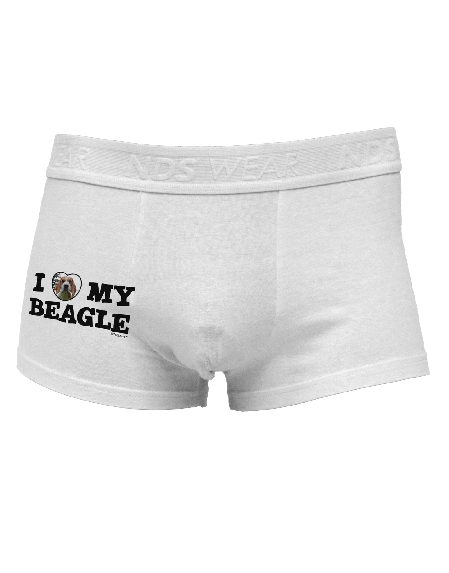 I Heart My Beagle Side Printed Mens Trunk Underwear by TooLoud-Mens Trunk Underwear-TooLoud-White-Small-Davson Sales
