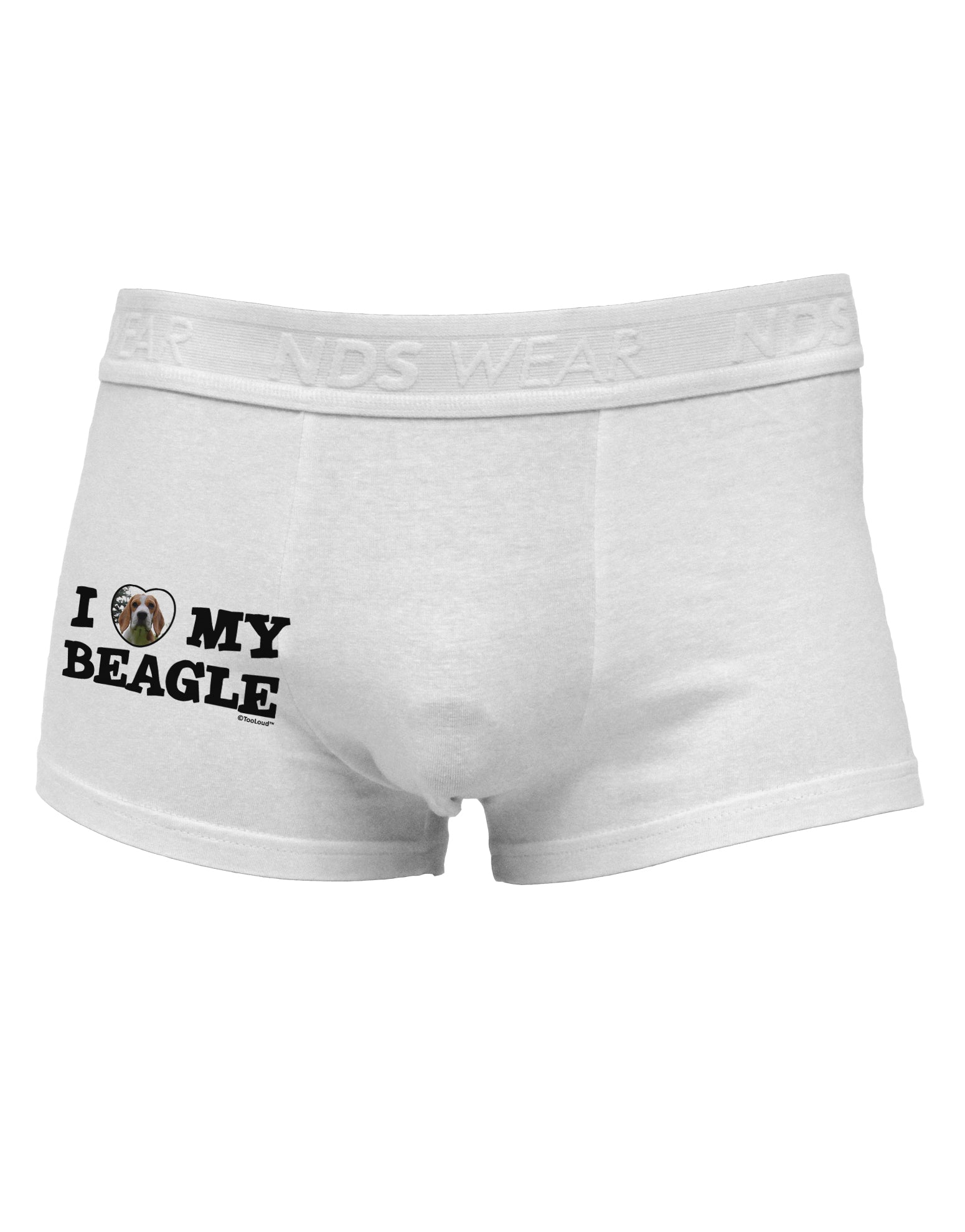 I Heart My Beagle Side Printed Mens Trunk Underwear by TooLoud-Mens Trunk Underwear-TooLoud-White-Small-Davson Sales